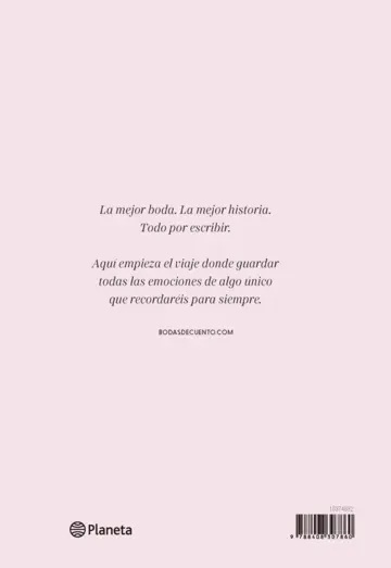 Contraportada La agenda de nuestra boda, edición revisada y actualizada