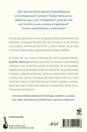 Contraportada La sabiduría de los búhos