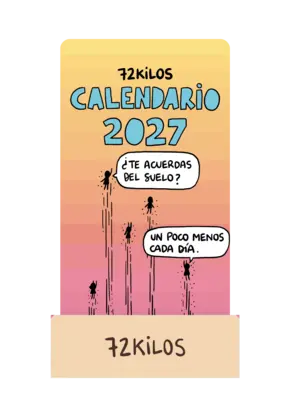 Portada Calendario mesa de tarjetas 2027 - 72 kilos