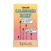 Portada Calendario mesa de tarjetas 2027 - 72 kilos
