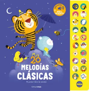 Portada Mis 20 melodías clásicas. Mi primer libro de sonidos