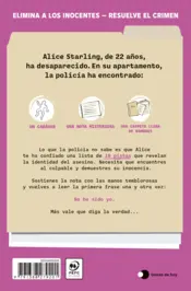 Miniatura contraportada El asesino no es Alice