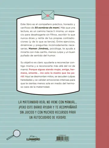 Contraportada 50 sombras de mami. Mi diario de autocuidado