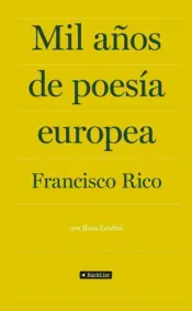 Portada Mil años de poesía europea