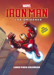 Portada Iron Man. Los orígenes. Libro para colorear