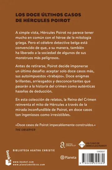 Contraportada Los trabajos de Hércules