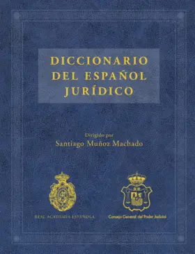 Contraportada Diccionario del español jurídico