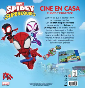 Contraportada Spidey y su superequipo. Cine en casa