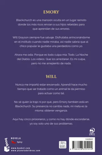 Contraportada Nightfall (Devil's Night, 4)