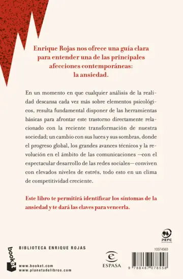 Contraportada Cómo superar la ansiedad