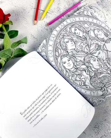 Imagen extra Una corte de rosas y espinas. Libro para colorear 0