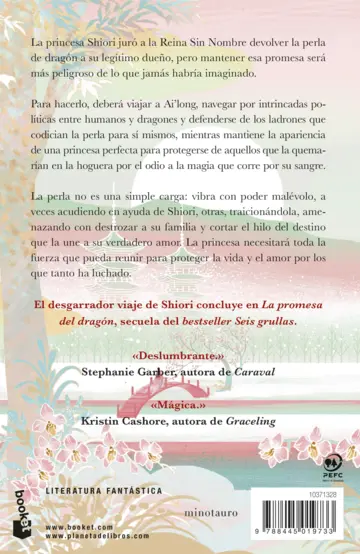 Contraportada La promesa del dragón (Seis grullas, 2)