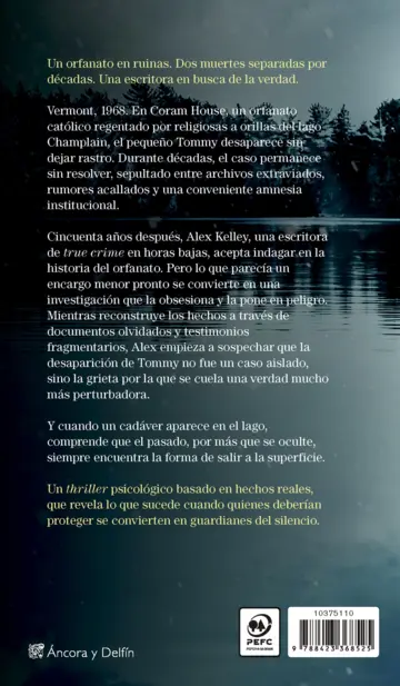 Contraportada Los crímenes de Coram House