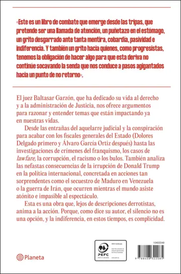 Contraportada La democracia amenazada