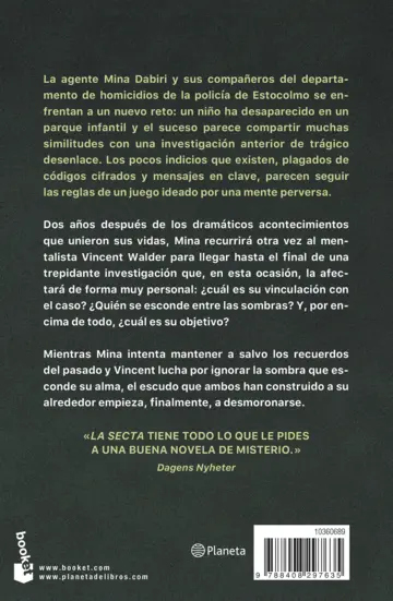 Contraportada La secta