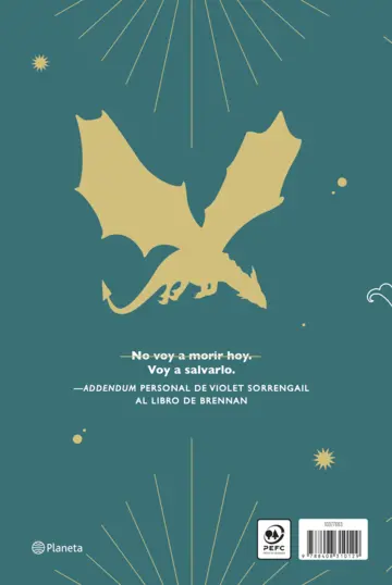 Contraportada Alas de ónix (Empíreo 3) Edición coleccionista enriquecida y limitada