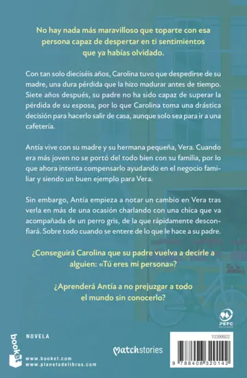 Contraportada Tú eres mi persona