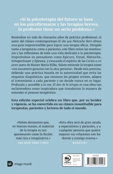 Contraportada El don de la terapia (Edición especial)