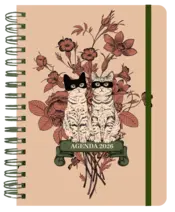 Portada Agenda anual semanal 2026 Laura Agustí "Gatos"