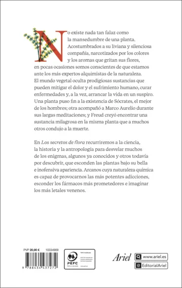 Contraportada Los secretos de flora
