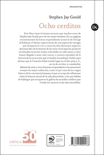 Contraportada Ocho cerditos