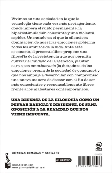 Contraportada Una filosofía de la resistencia