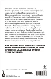 Miniatura contraportada Una filosofía de la resistencia
