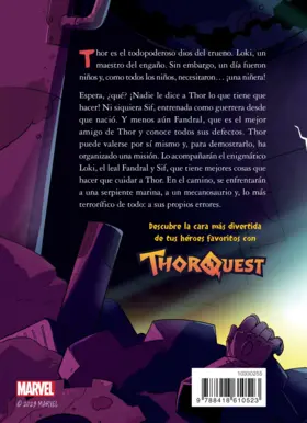 Contraportada Thor Quest 1. Los martillos de los dioses