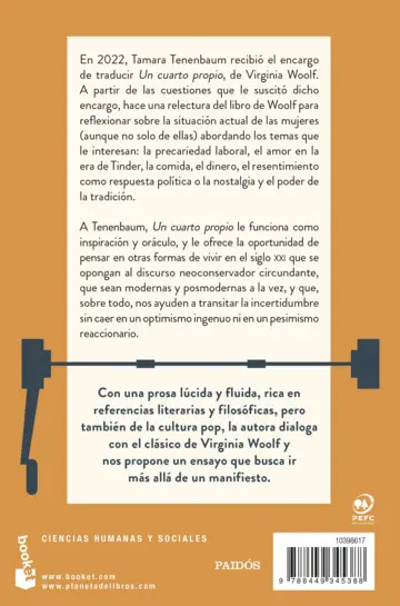 Contraportada Un millón de cuartos propios