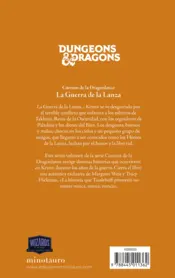 Miniatura contraportada Cuentos de la Dragonlance nº 06/06 La Guerra de la Lanza