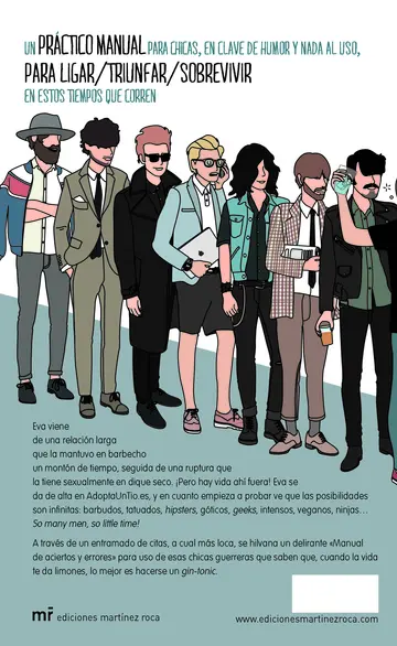 Contraportada Adopta un tío. Historias de hombres objeto para mimar