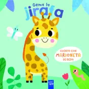 Portada Cuento con marioneta de dedo. Gema la jirafa