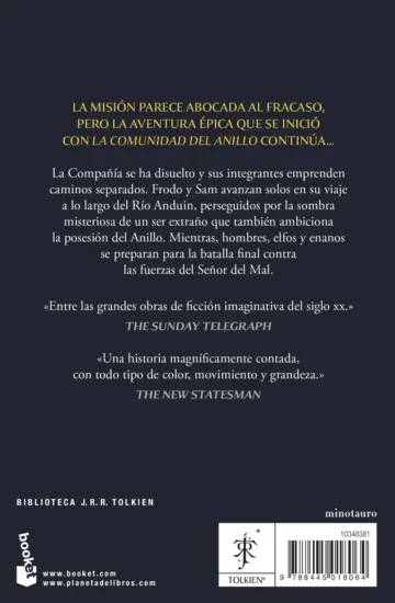 Contraportada El Señor de los Anillos 2. Las Dos Torres (edición revisada)