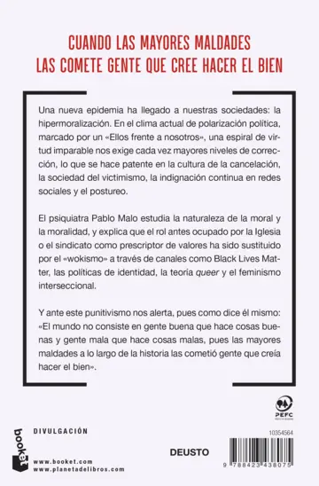 Contraportada Los peligros de la moralidad