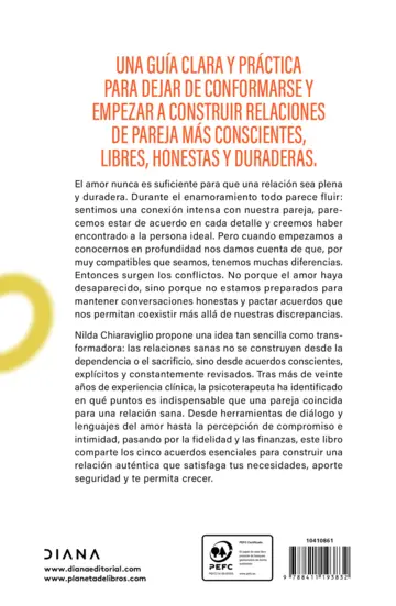 Contraportada Los cinco acuerdos de la pareja
