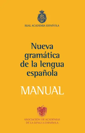 Portada Manual de la Nueva Gramática de la lengua española