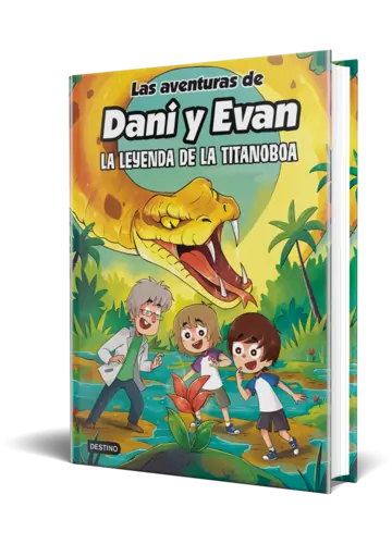 Portada Las aventuras de Dani y Evan 13. La leyenda de la titanoboa