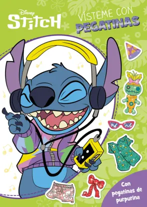 Portada Stitch. Vísteme con pegatinas