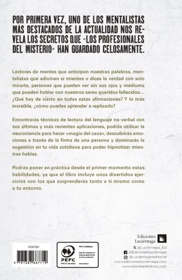 Contraportada Cómo leer mentes