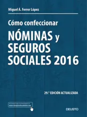 Portada Cómo confeccionar nóminas y seguros sociales 2016