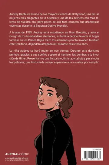 Contraportada La guerra de Audrey (novela gráfica)