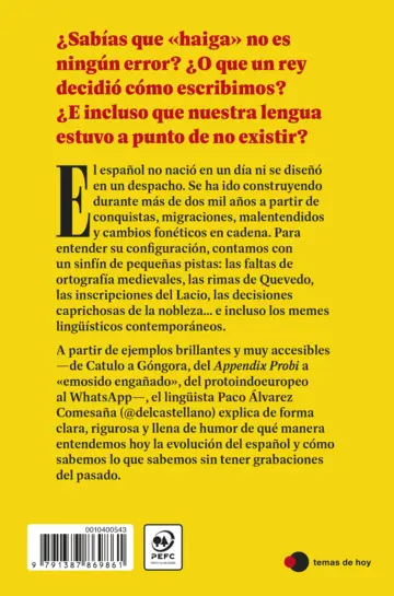 Contraportada El español no nació ayer