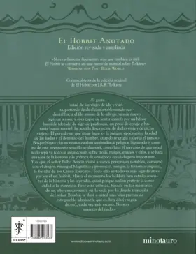 Contraportada El Hobbit (edición revisada,anotada e ilustrada)