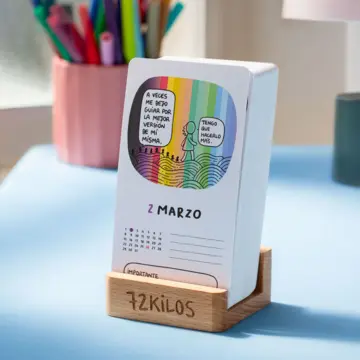 Imagen extra Calendario mesa de tarjetas 2027 - 72 kilos 0