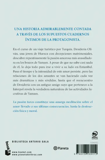 Contraportada La pasión turca