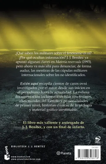 Contraportada Están aquí