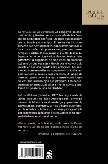 Contraportada La revuelta de las cariátides