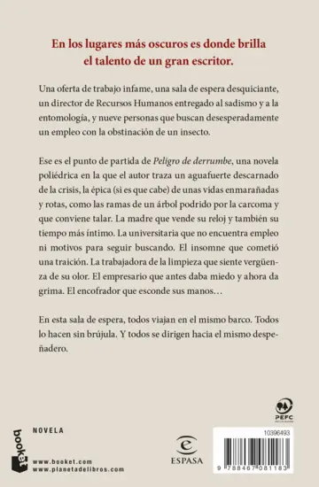 Contraportada Peligro de derrumbe