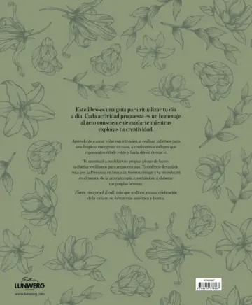 Contraportada Flores, vino y rock & roll