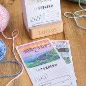 Portada Calendario mesa de tarjetas 2026 72 kilos 3